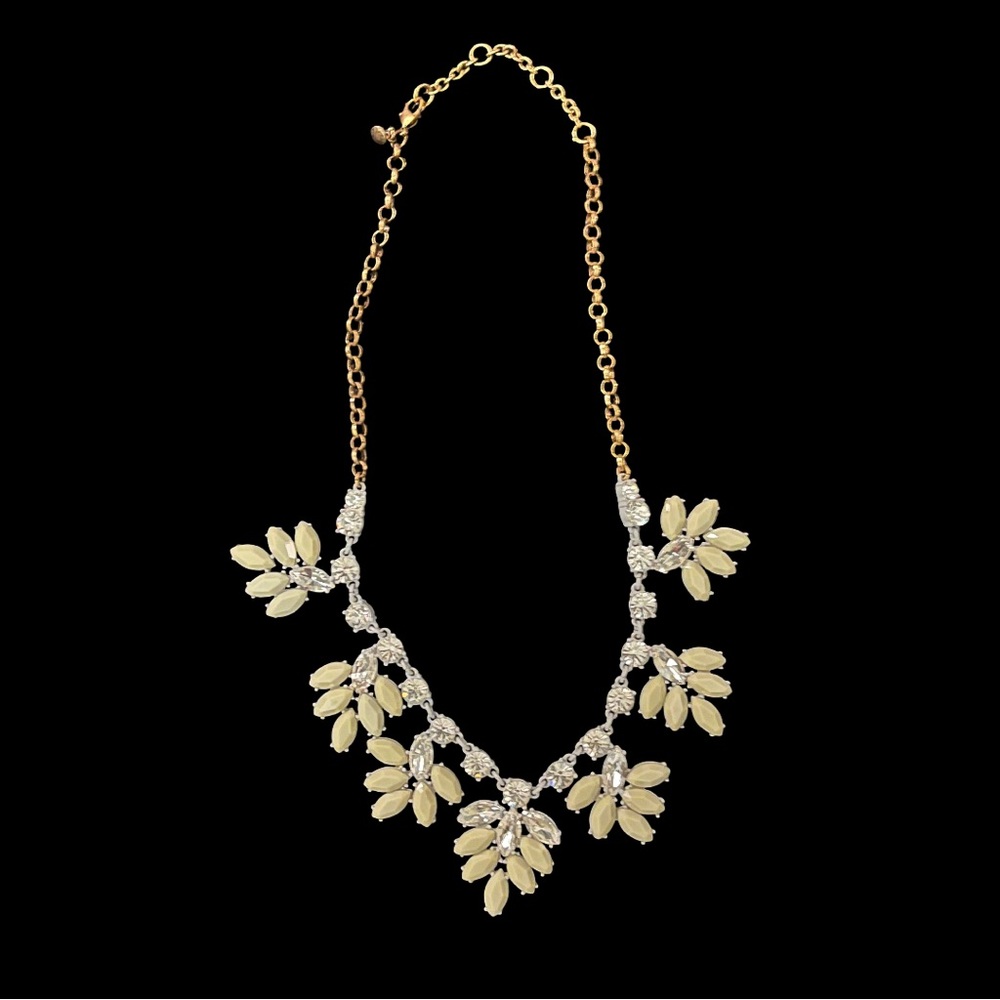 J. Crew Gold and Silver Leaf Necklace